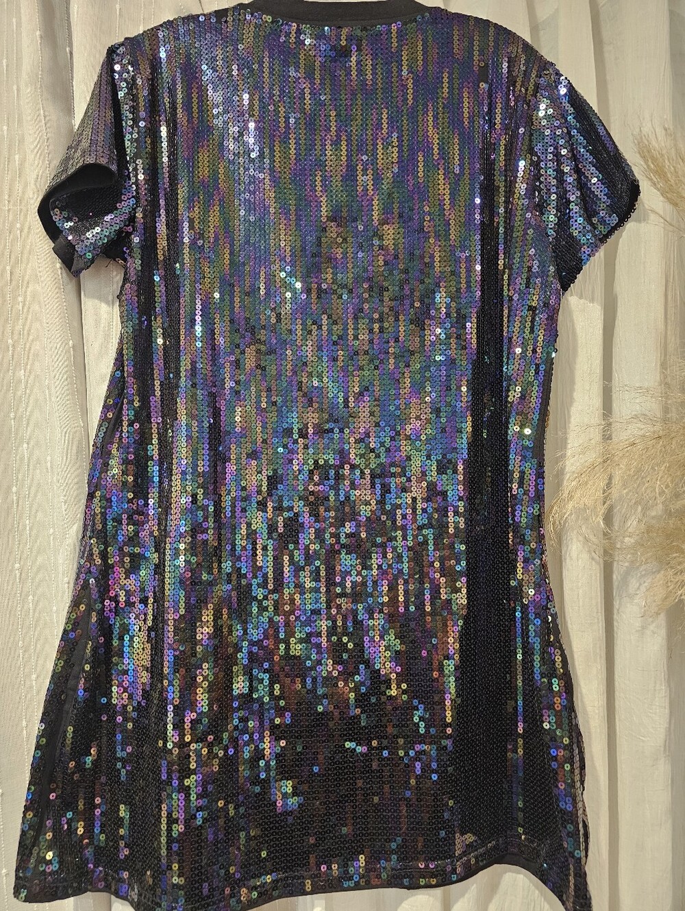 Queen Of Sparkles sequin Tiger Graphic Mini Dress in Black - Picture 5 of 5